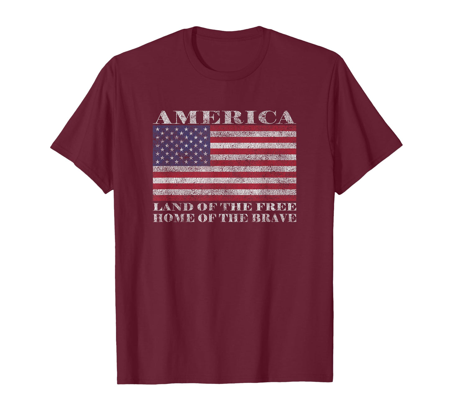 America Land Of The Free Home Of The Brave T-Shirt T-Shirt