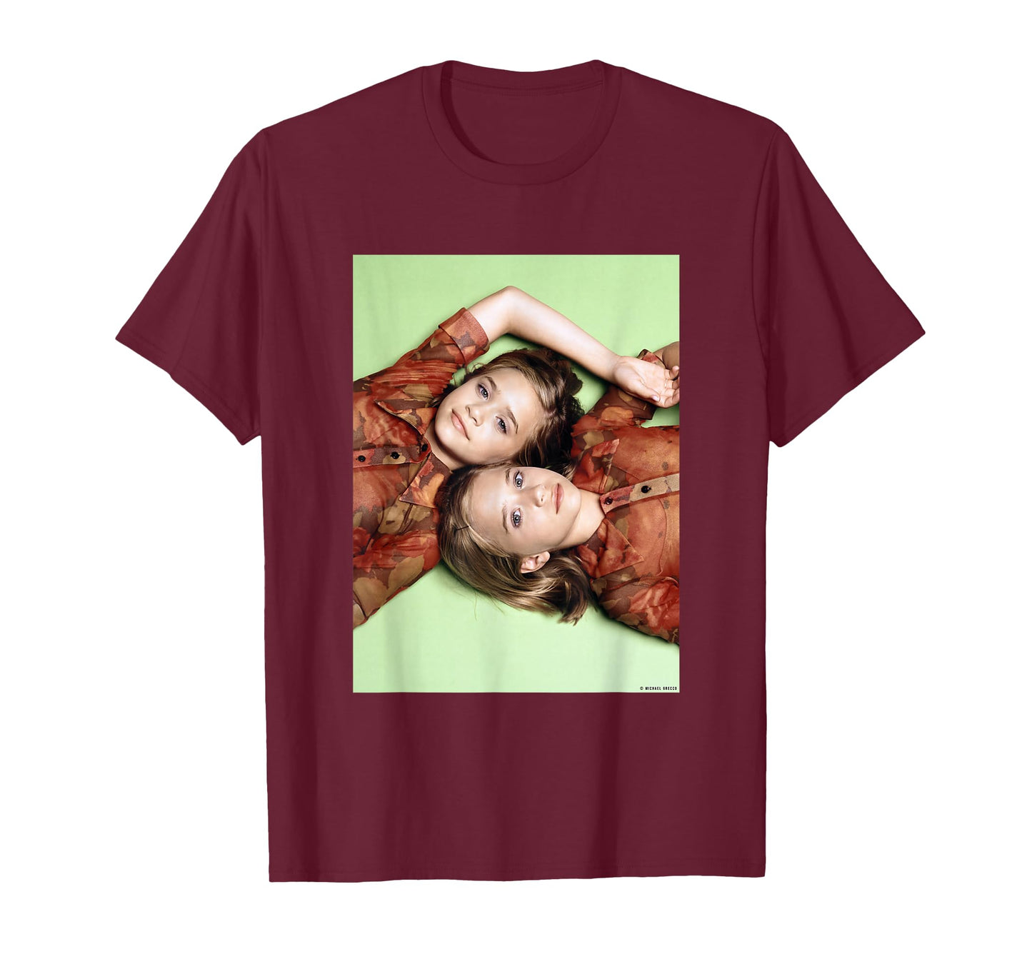 Mary-Kate Ashley Olsen Twins Full House by Michael Grecco T-Shirt