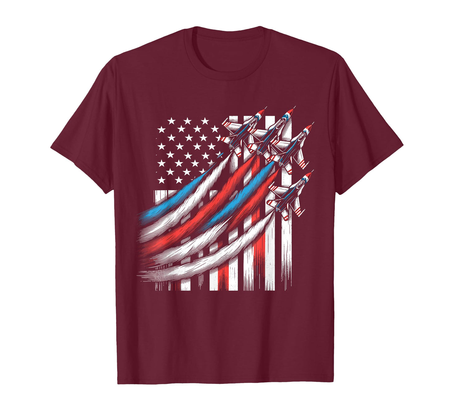 American Patriotic Fighter Jets 4th Of July T-Shirt