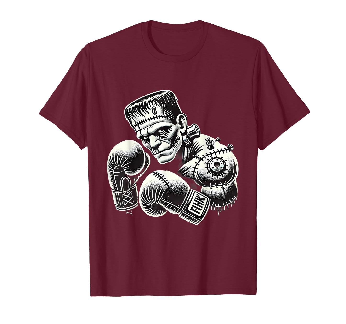 Frankenstein Boxer Funny Halloween Costume Sports Box Boxing T-Shirt