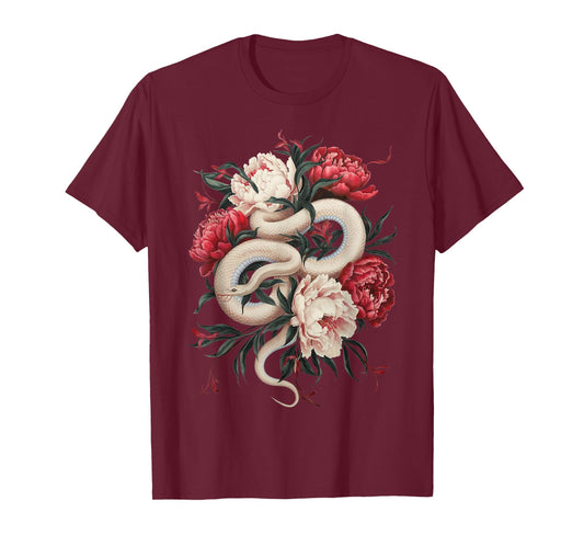 Year Of The Snake 2025 Cool Snake Graphic Art Mens Womens T-Shirt