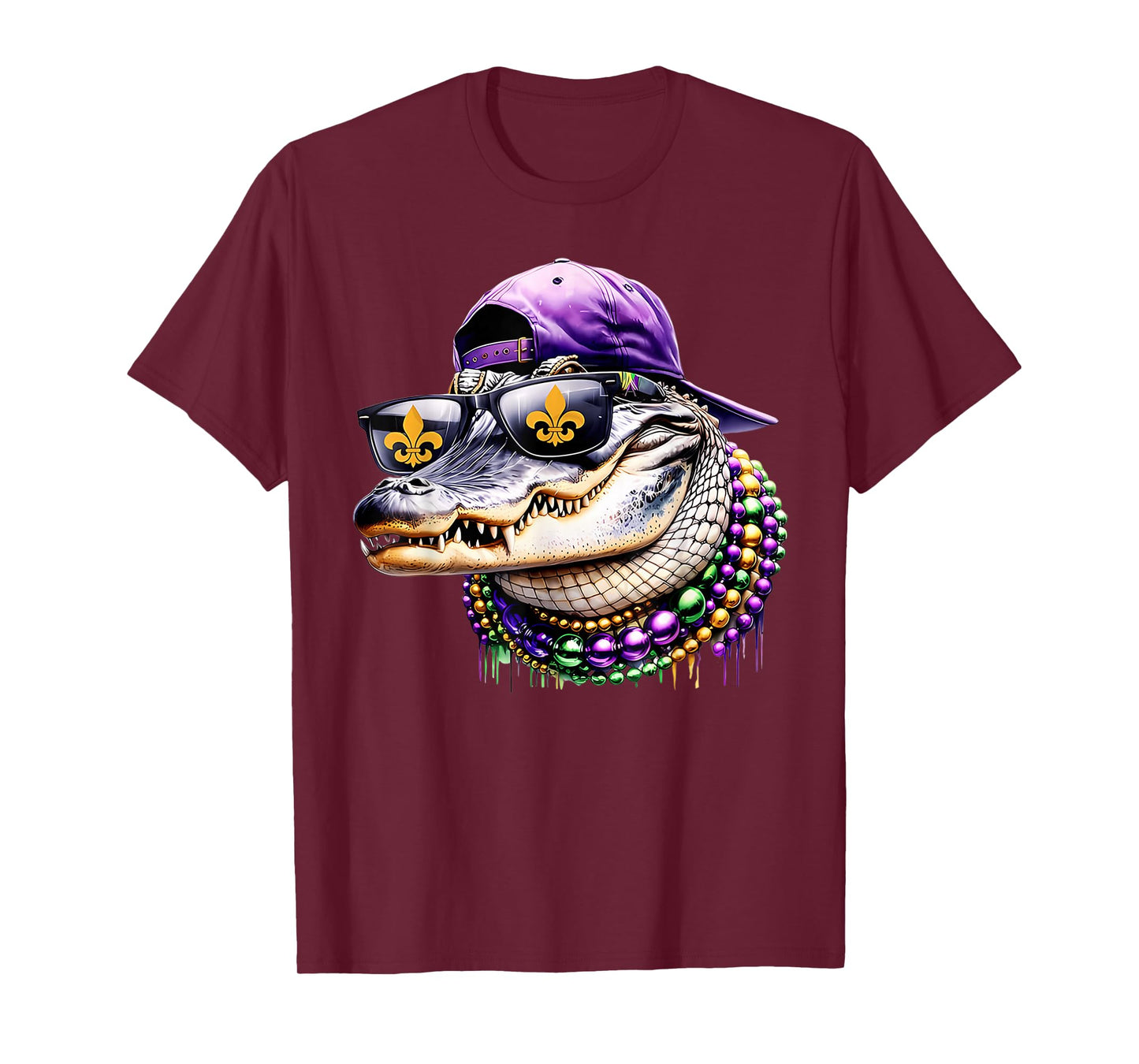 Mardigator Mardi Gras Alligator Costume Men Women Mardi Gras T-Shirt