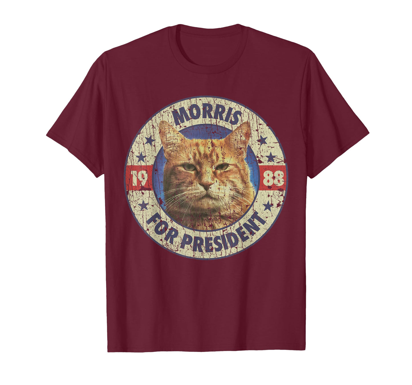 Morris For President Vintage 1988 Cat Lover T-Shirt