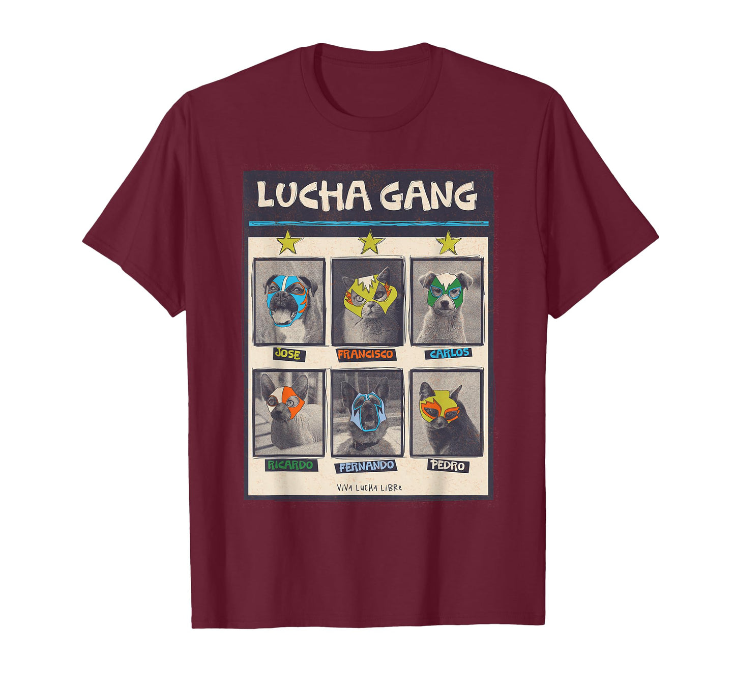 Lucha Libre Mexico Puppy Wrestling Mask Luchador Birthday T-Shirt