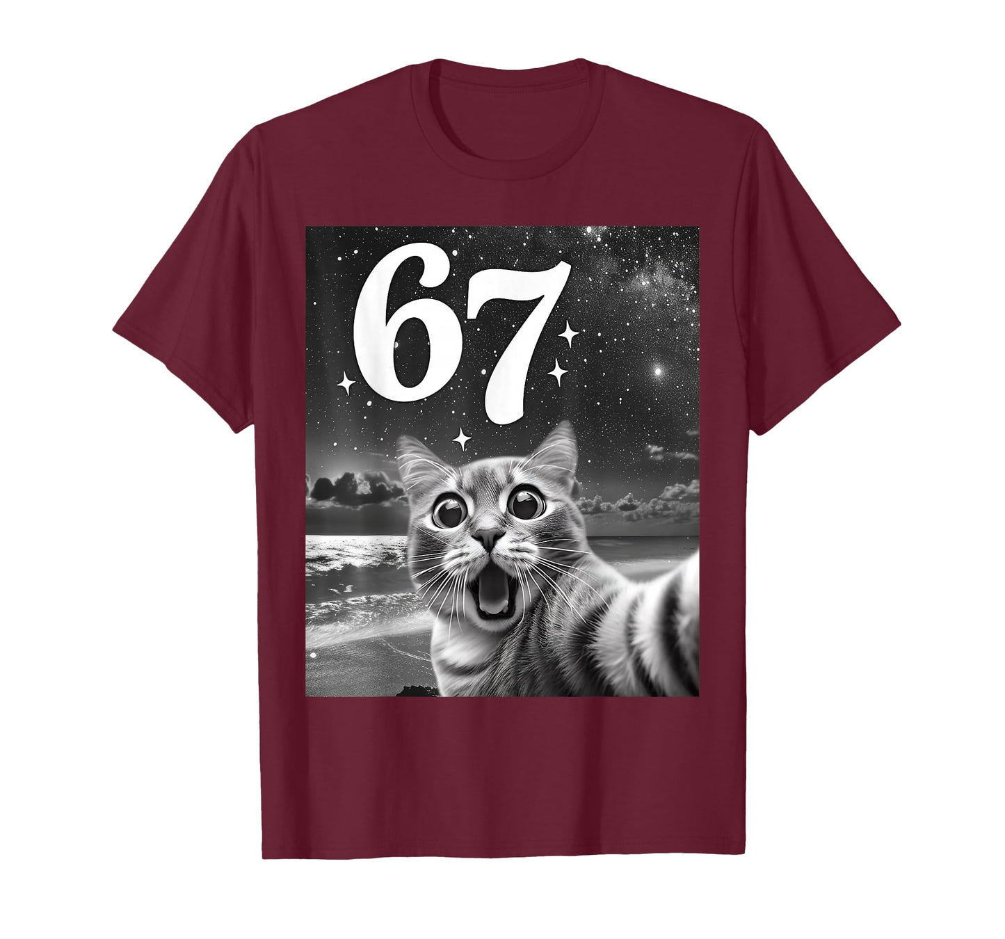 Cat Selfie with 67 Meme Funny Cats Graphic for Men Women Kid T-Shirt