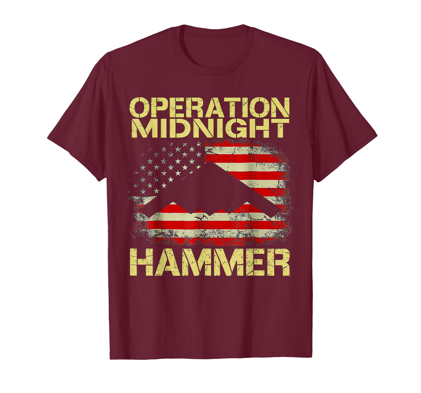 Retro Operation Midnight Hammer with American Flag T-Shirt