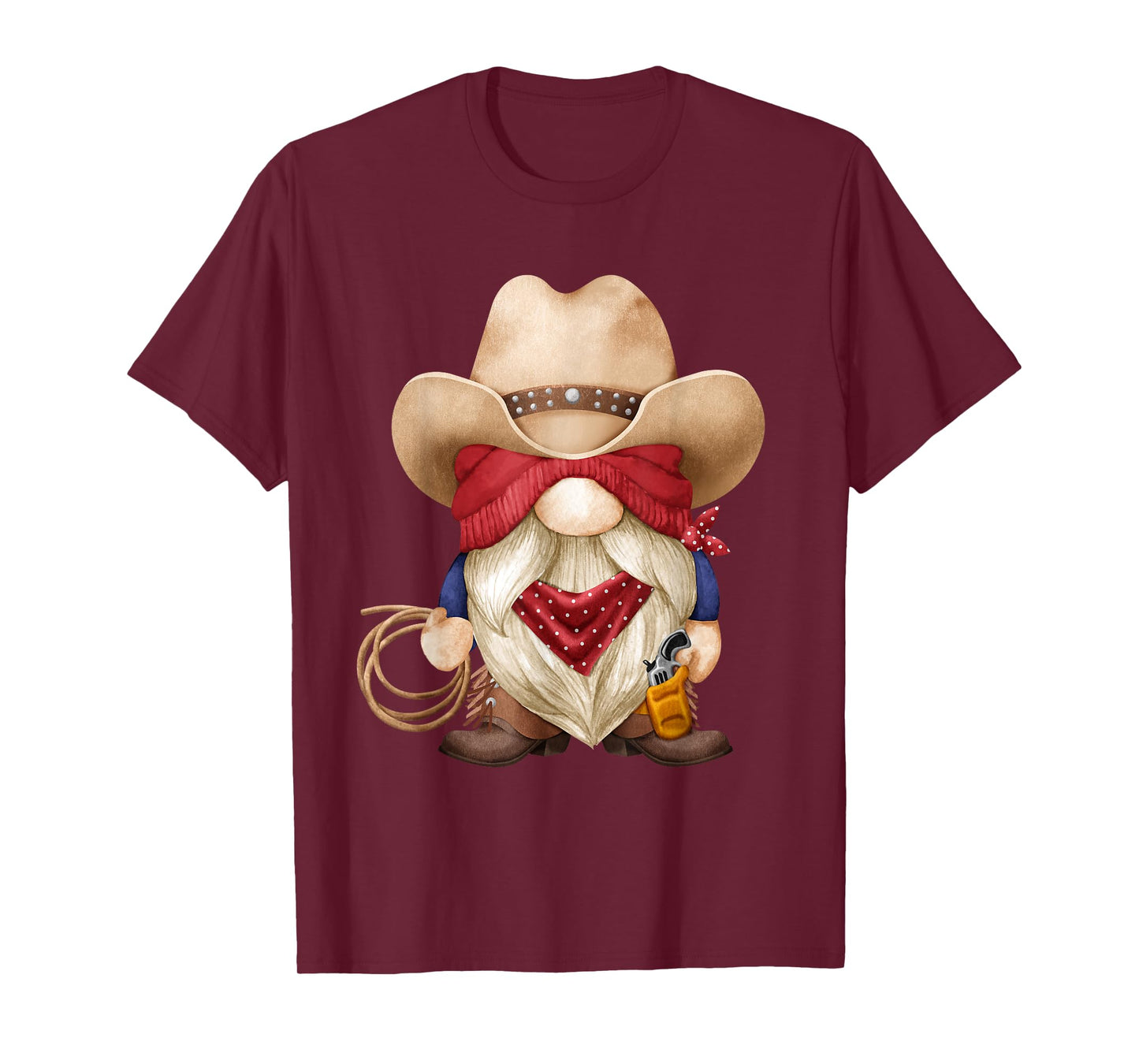 Cute Cowboy Grandpa With Western Decor For Farmer With Gnome T-Shirt