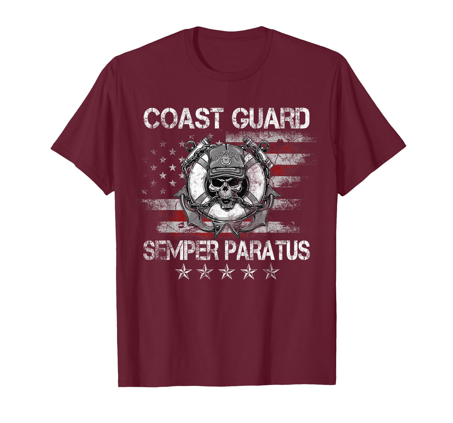 U.S. Coast Guard Semper Paratus T Shirt USCG Vetean Gift T-Shirt