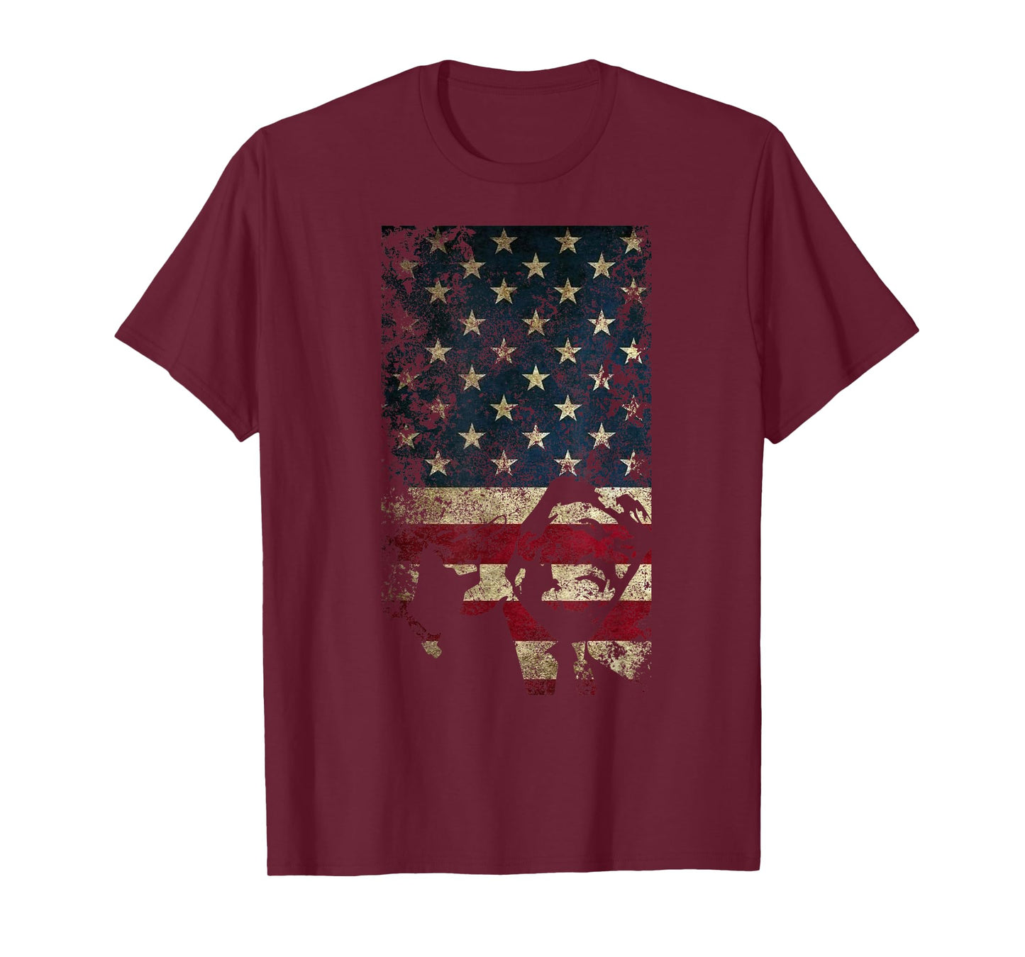 Trump American Flag Patriotic Jersey Politics USA T-Shirt