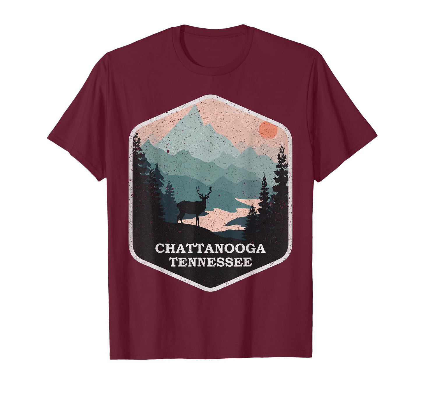 Vintage Chattanooga Tennessee TN Nature Mountains Hiking T-Shirt