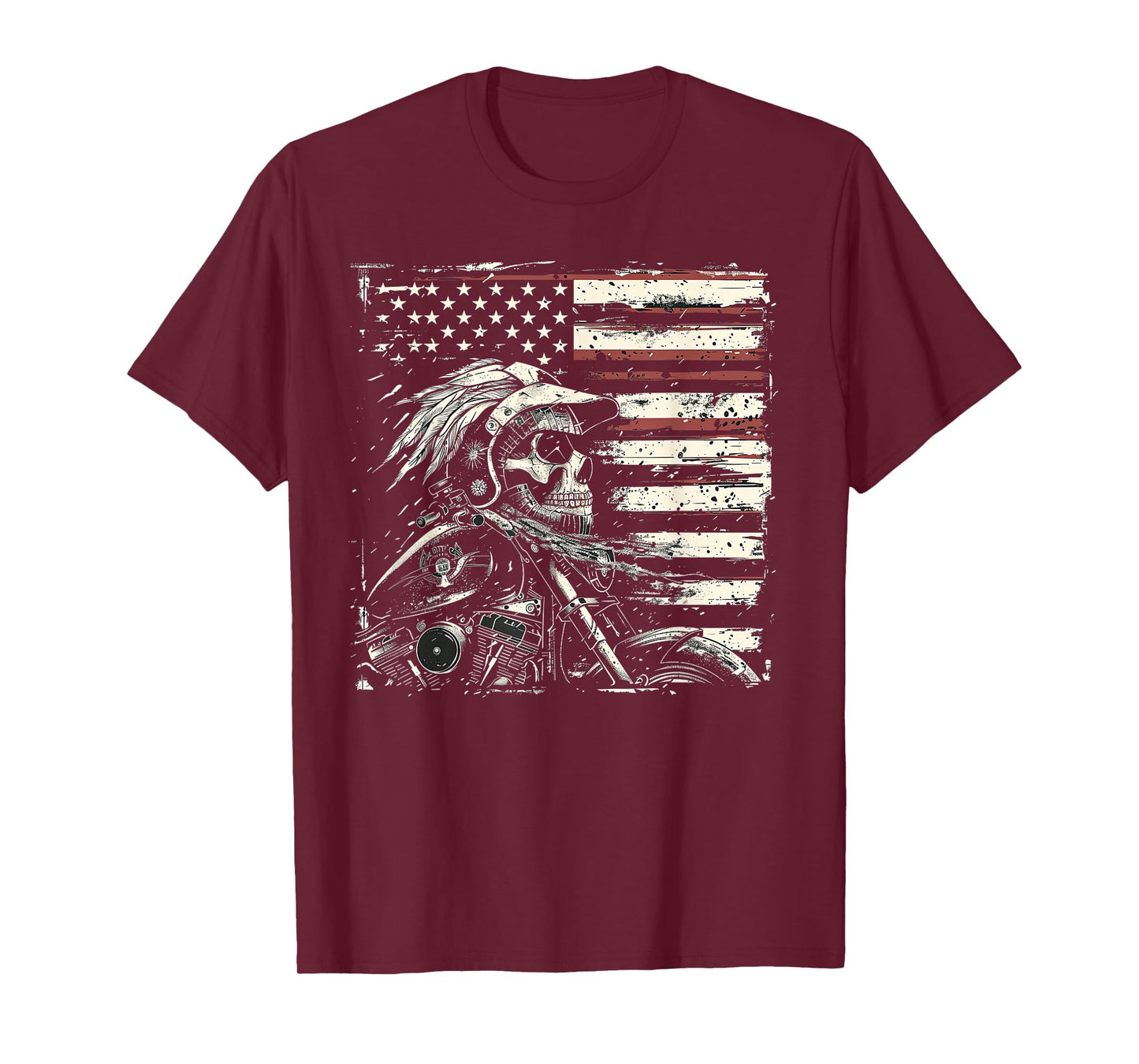 Native American Bikes Motorcycle Indian Bikers Old Classic T-Shirt