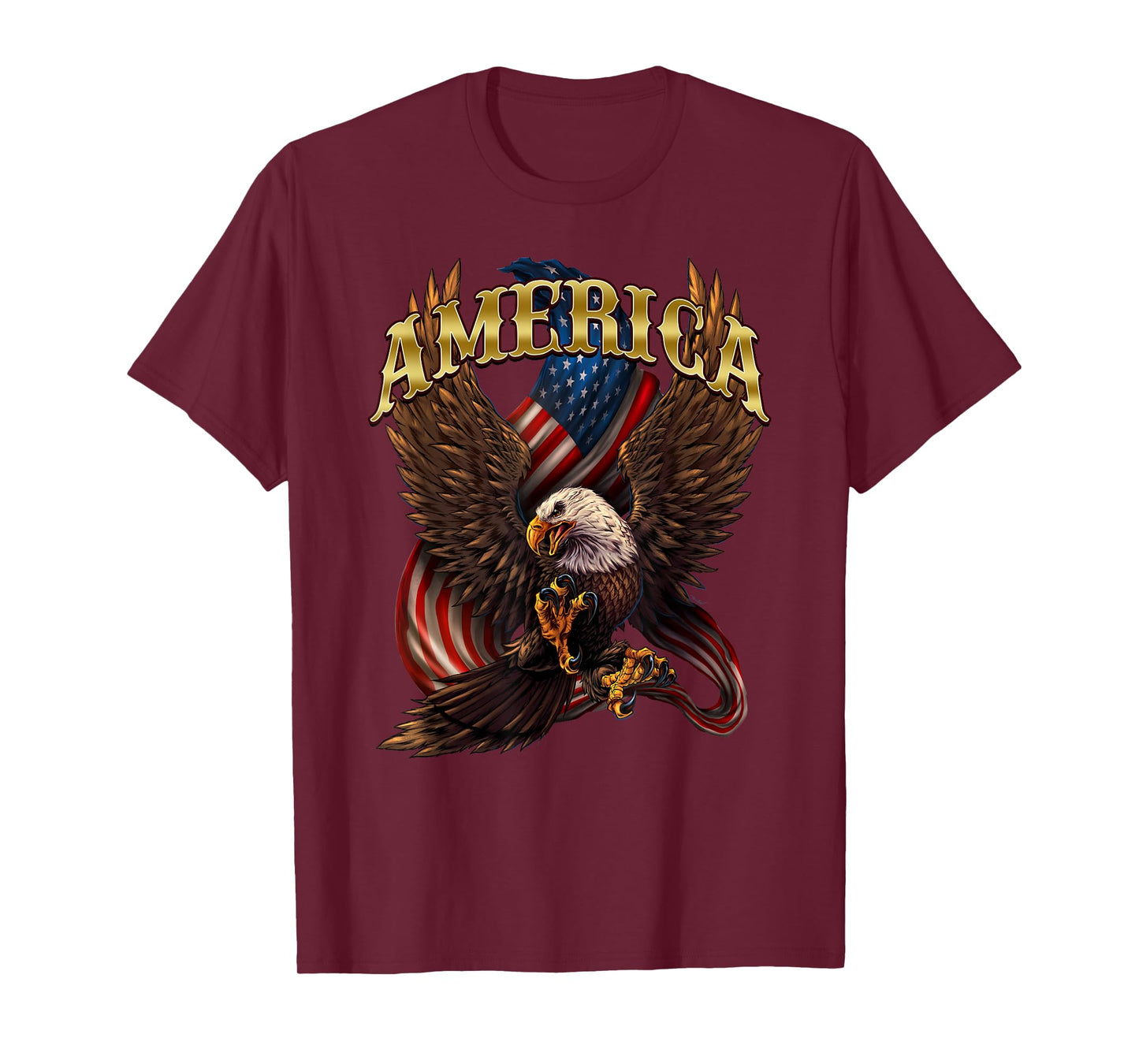 Patriotic America Design With Eagle And American Flag T-Shirt