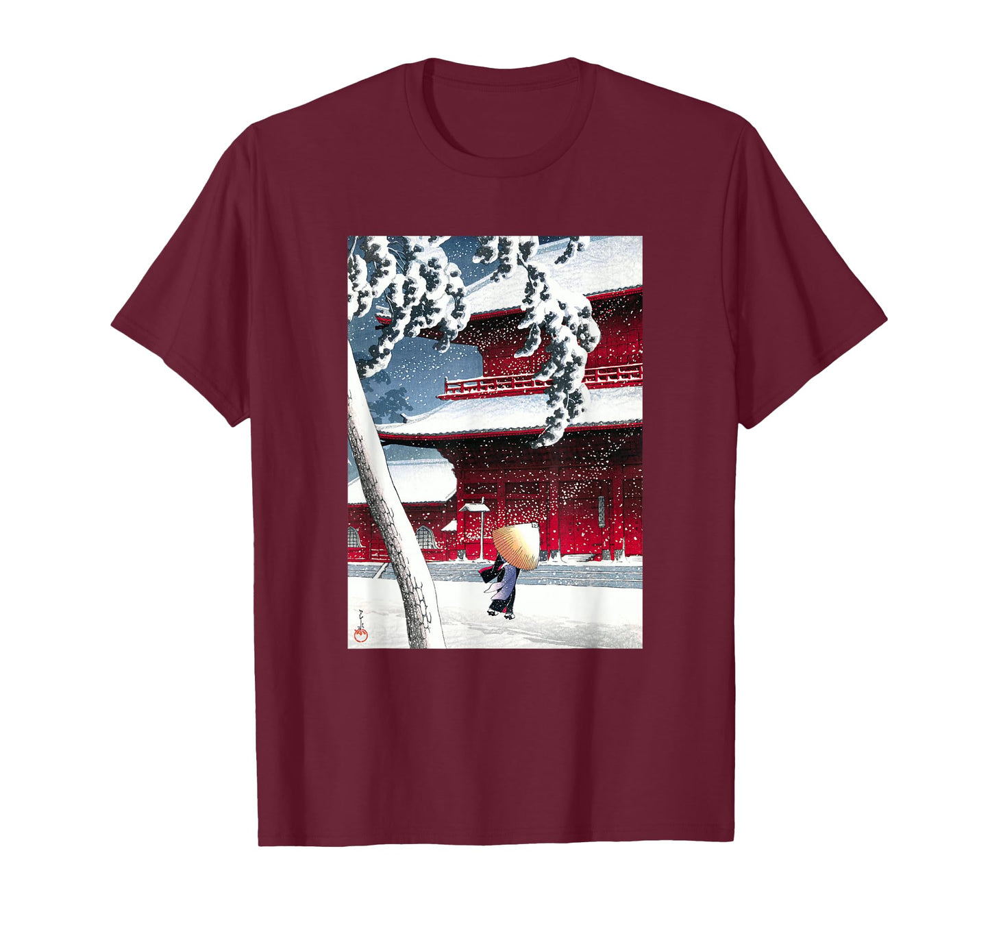 Zojo Shrine in Shiba by Hasui Kawase Shin-hanga Ukiyo-e T-Shirt