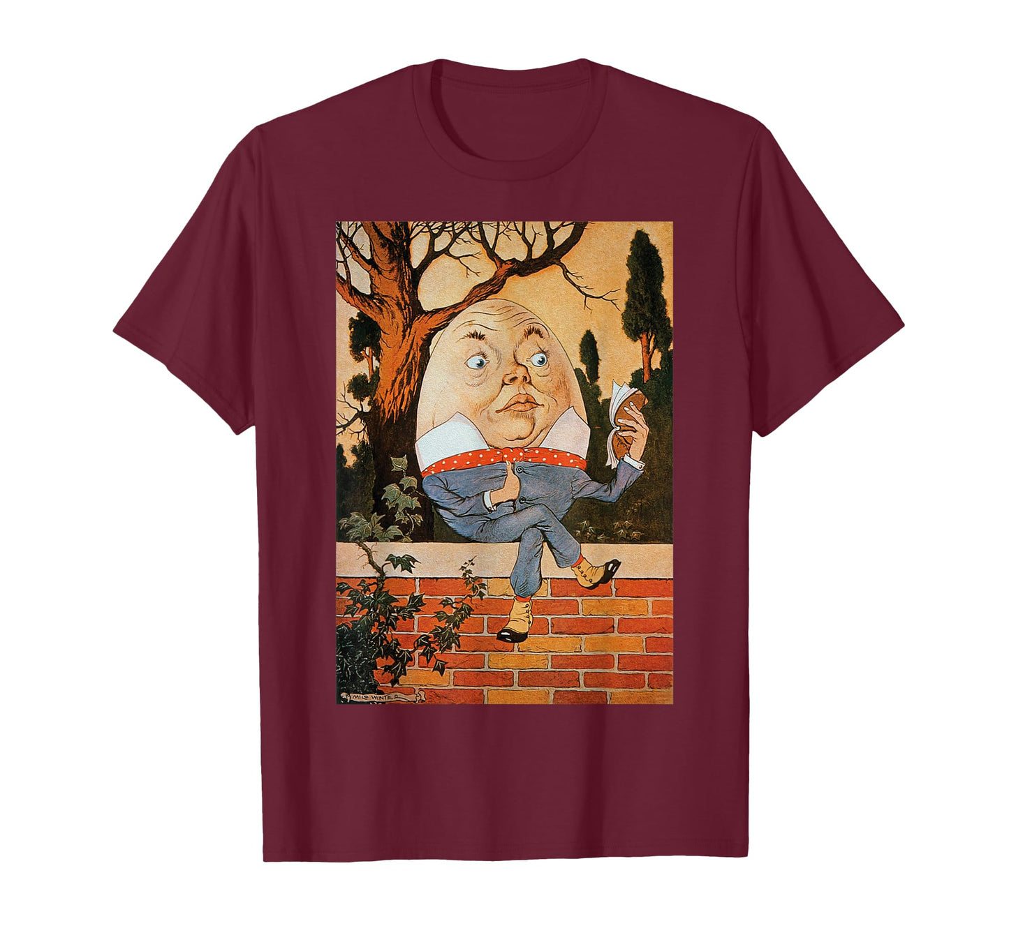 Classic Fairytale Nursery Rhymes Humpty Dumpty Sat on a Wall T-Shirt