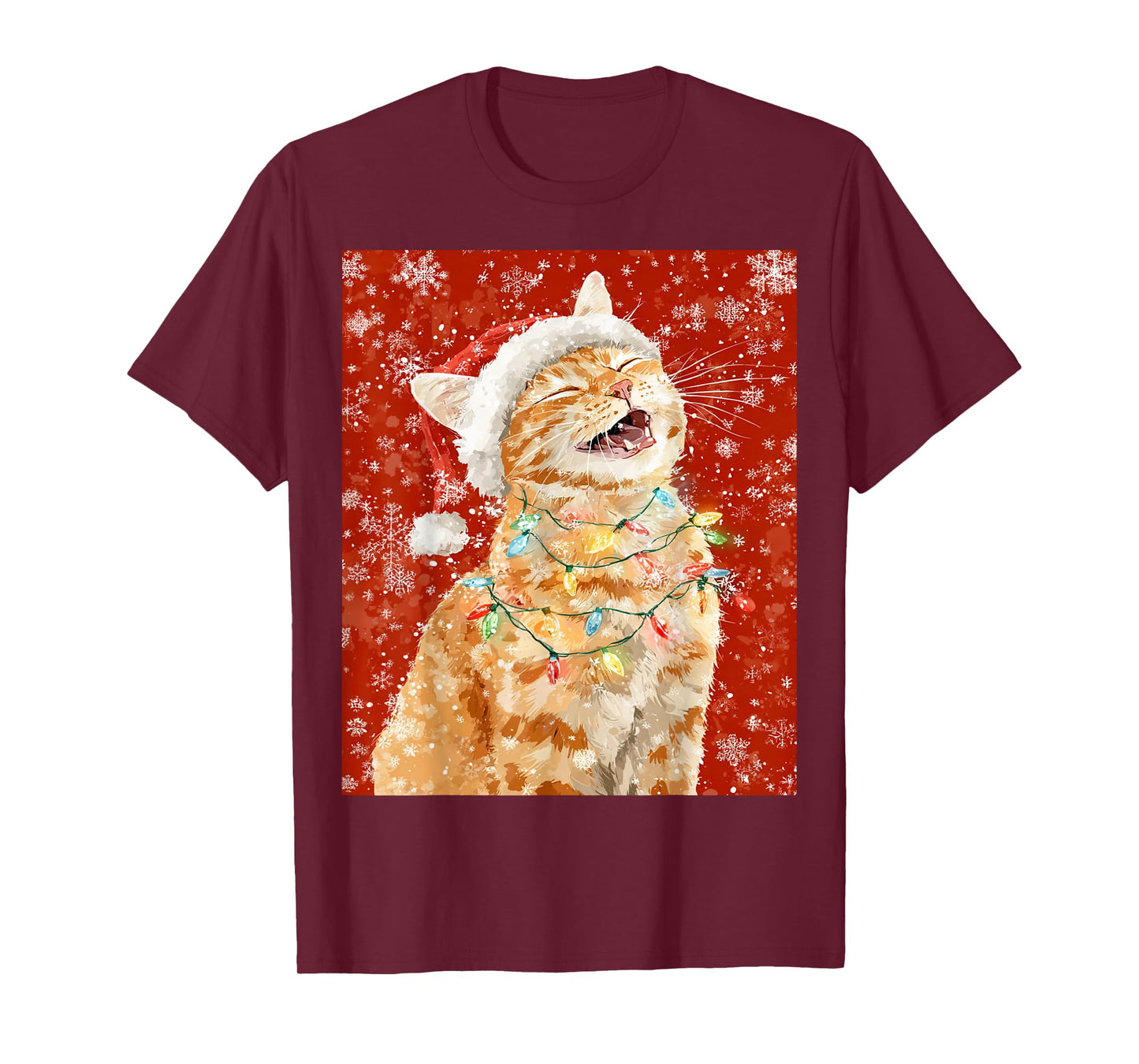 Christmas Orange Cat T-Shirt