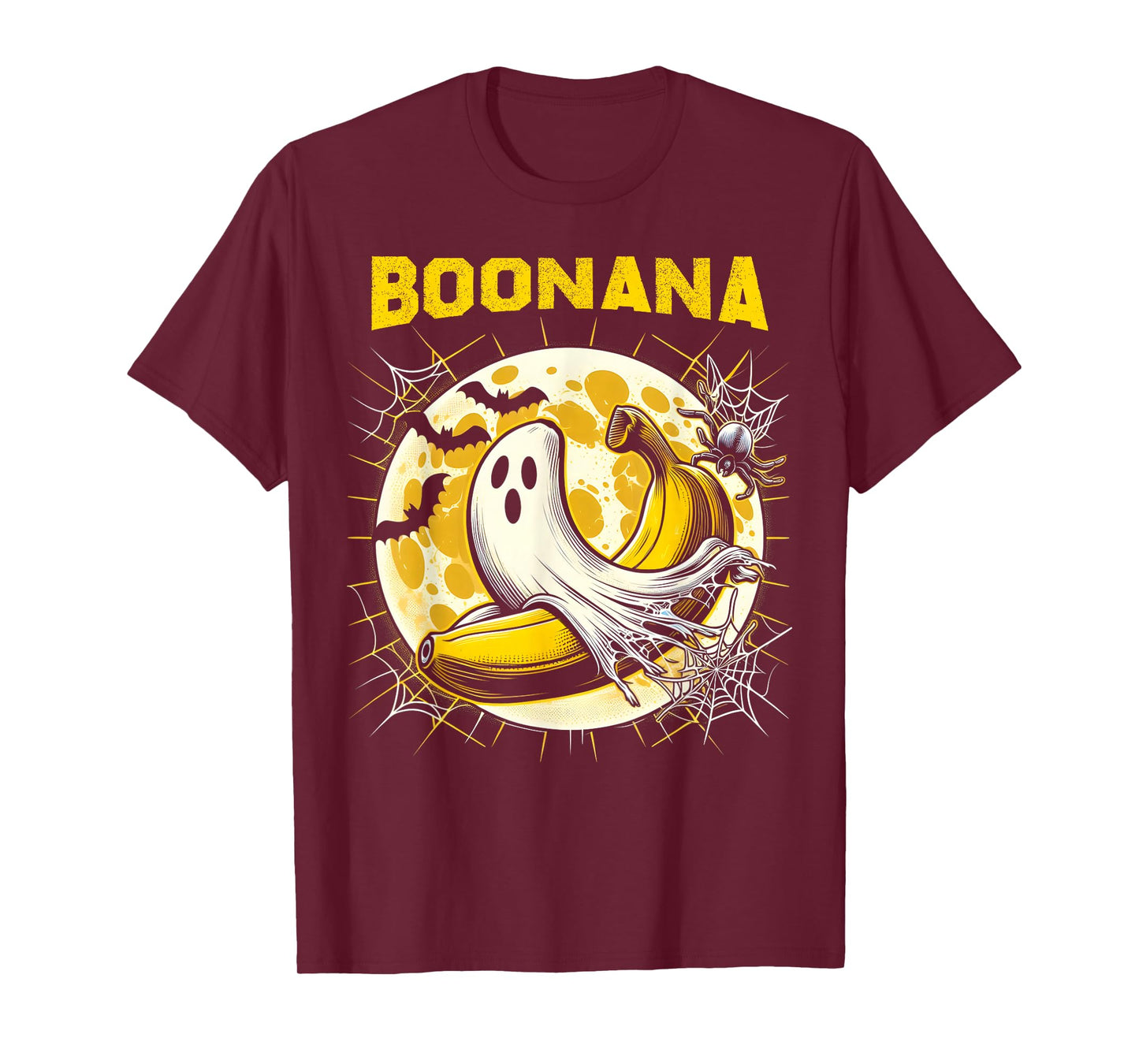 Boonana Ghost Costume Funny Banana Ghost Boonana Halloween T-Shirt