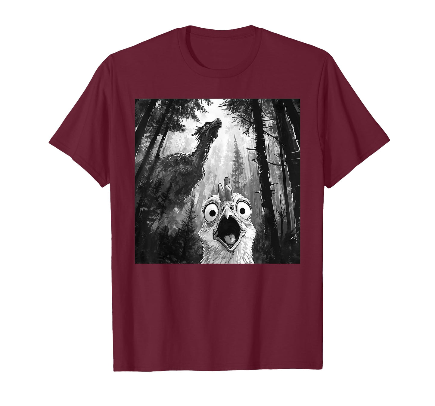 Chicken Selfie With Dragon Funny T-Shirt