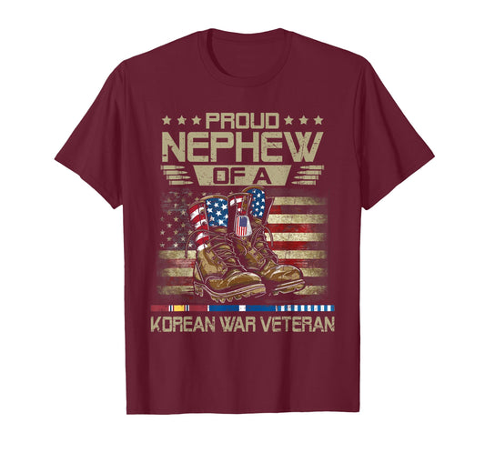 Proud Nephew Of US Korean War Veteran Family Matching T-Shirt