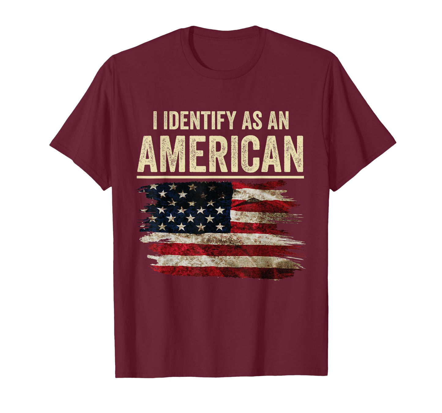 i Identify As an American Flag 4th July Independence Day T-Shirt