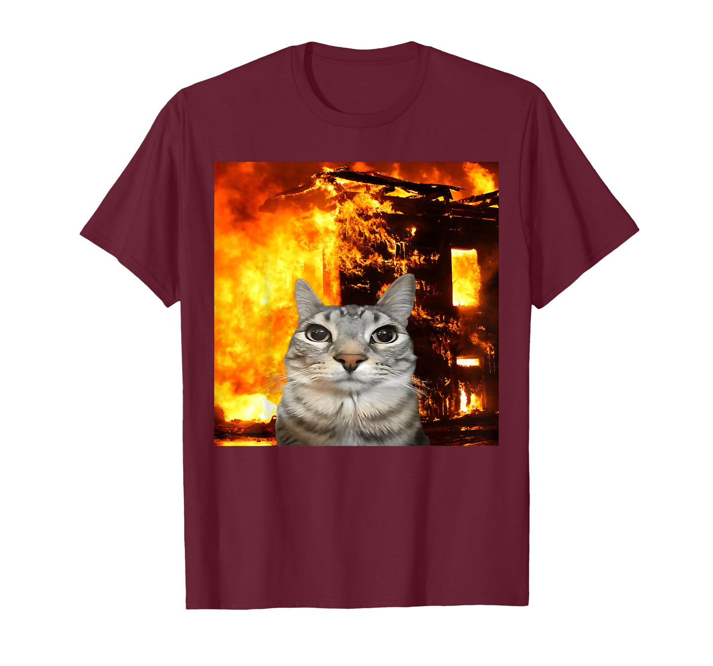 Funny Cat Meme Boys Girls Kids Women Men Teens Silly Graphic T-Shirt