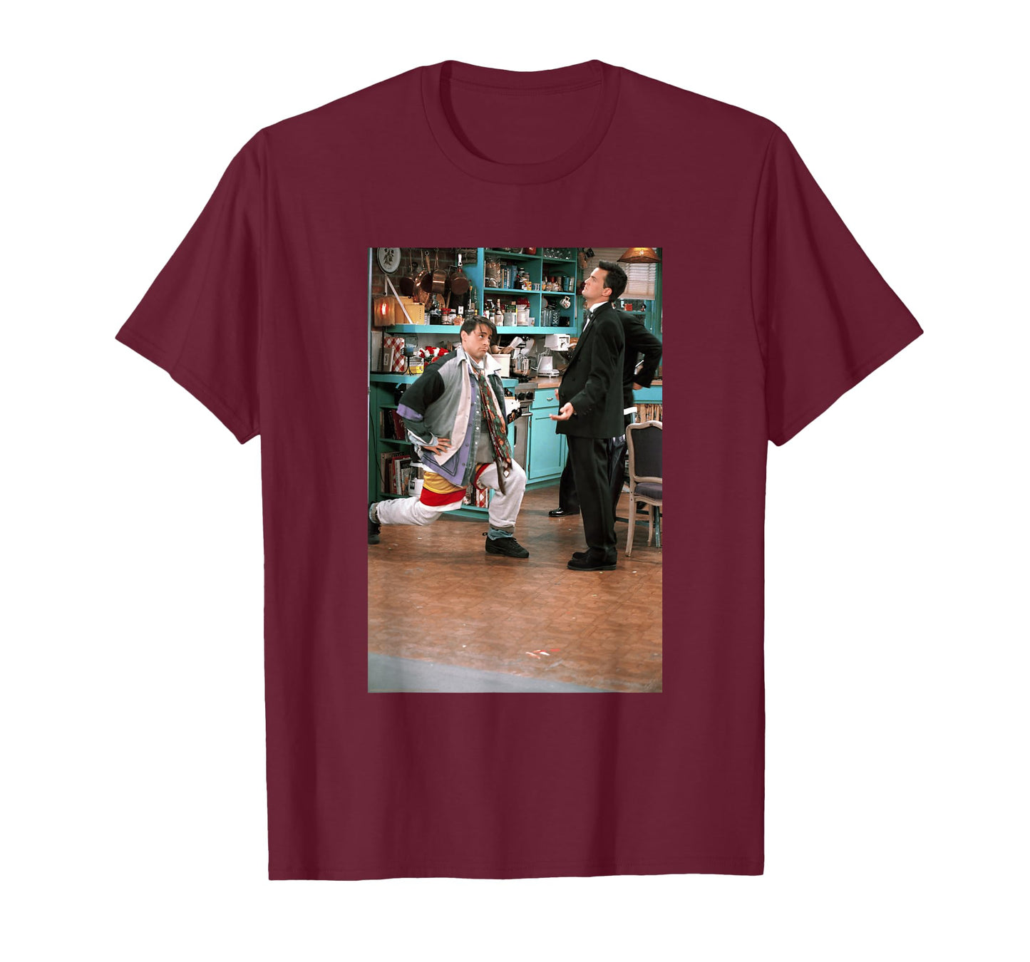 Friends Joey on One Knee with Chandler Photo TV Show T-Shirt