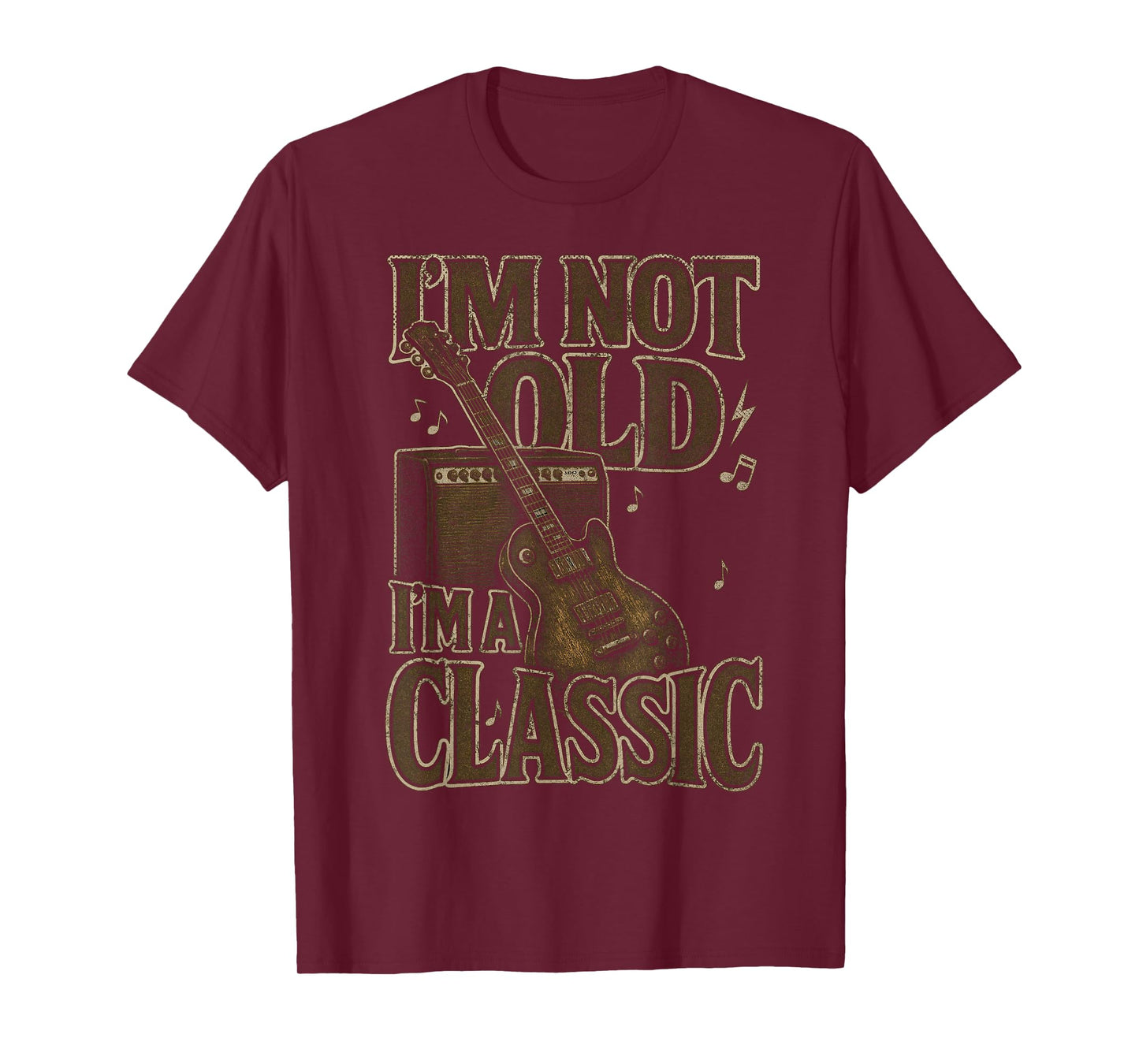 I’m Not Old I’m A Classic Shirt Vintage Guitar Music Lover T-Shirt