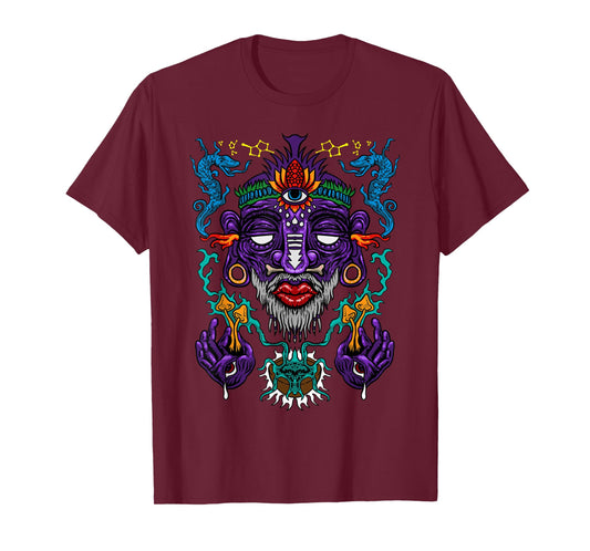 Colorful Witch Doctor | Psychedelic Shaman | Medicine Men T-Shirt