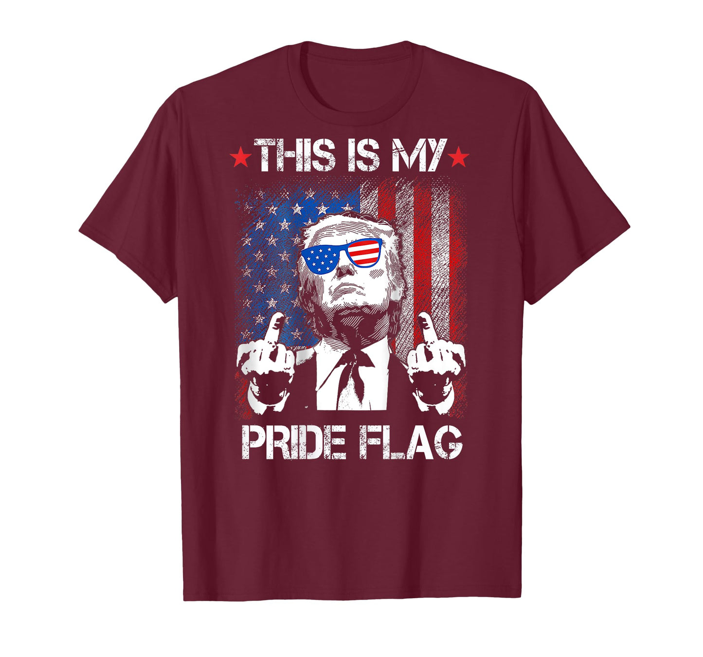 This Is My Pride Flag USA American 4th Of July On Back T-Shirt