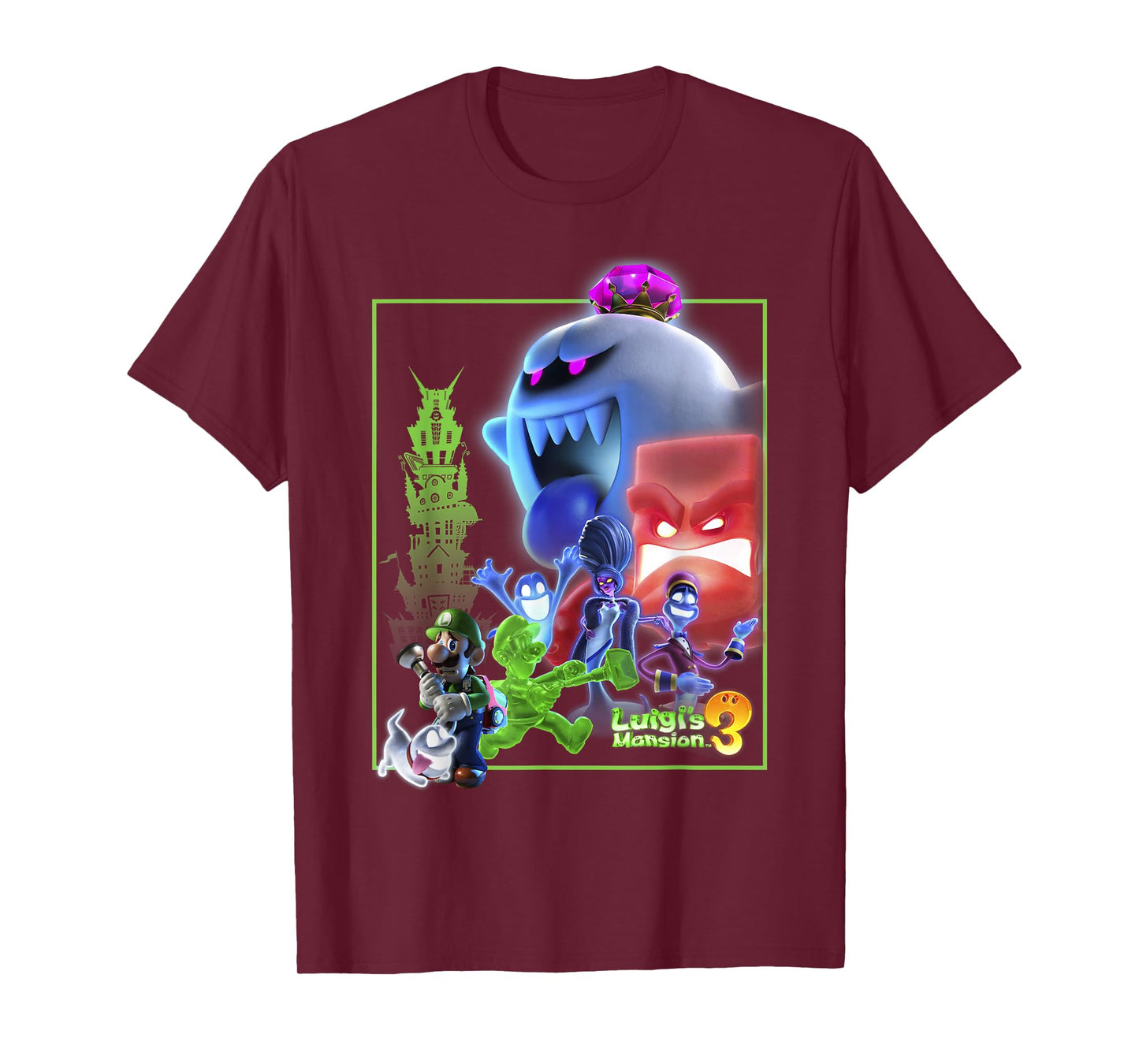 Luigi's Mansion 3 Collage Poster T-Shirt