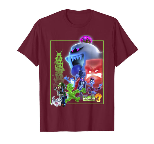 Luigi's Mansion 3 Collage Poster T-Shirt