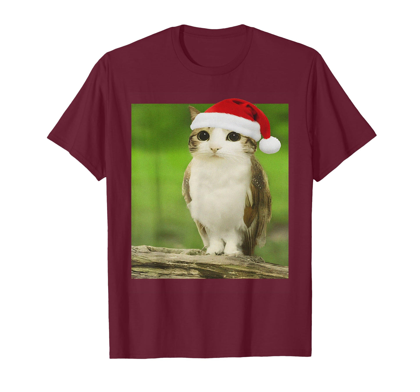 Funny Adorable Cat Owl Meme Meowl Christmas T-Shirt