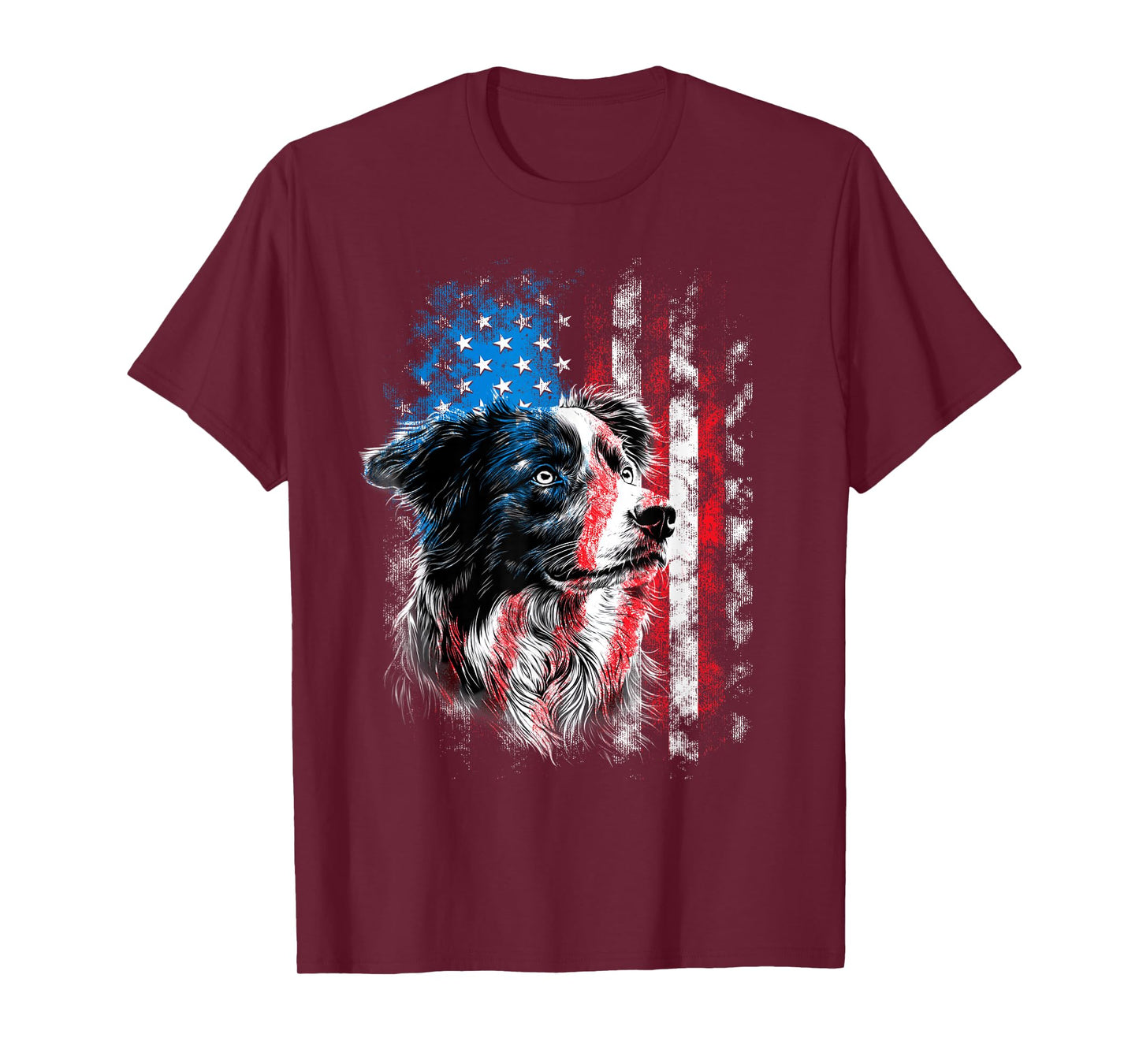 Australian Shepherd 4th of July Dog Lover Men Women T-Shirt