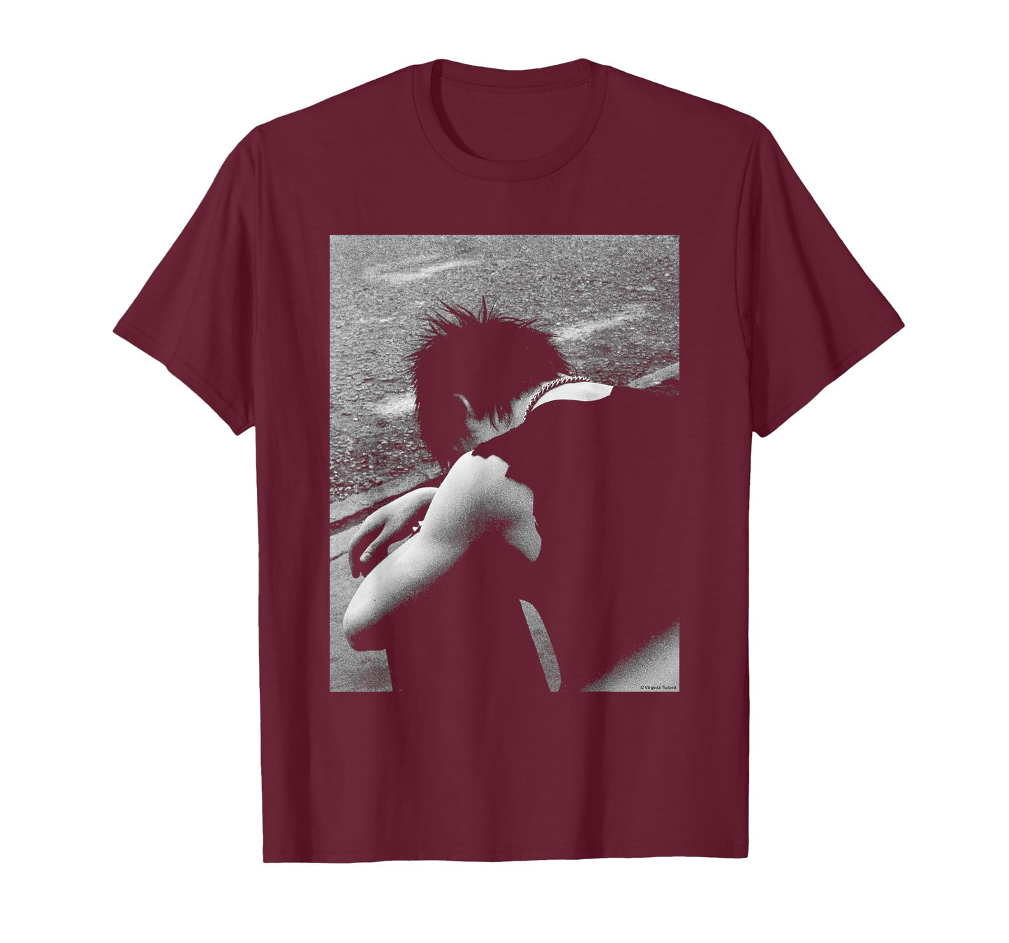 Sex Pistols Sid Vicious London 1977 by Virginia Turbett T-Shirt