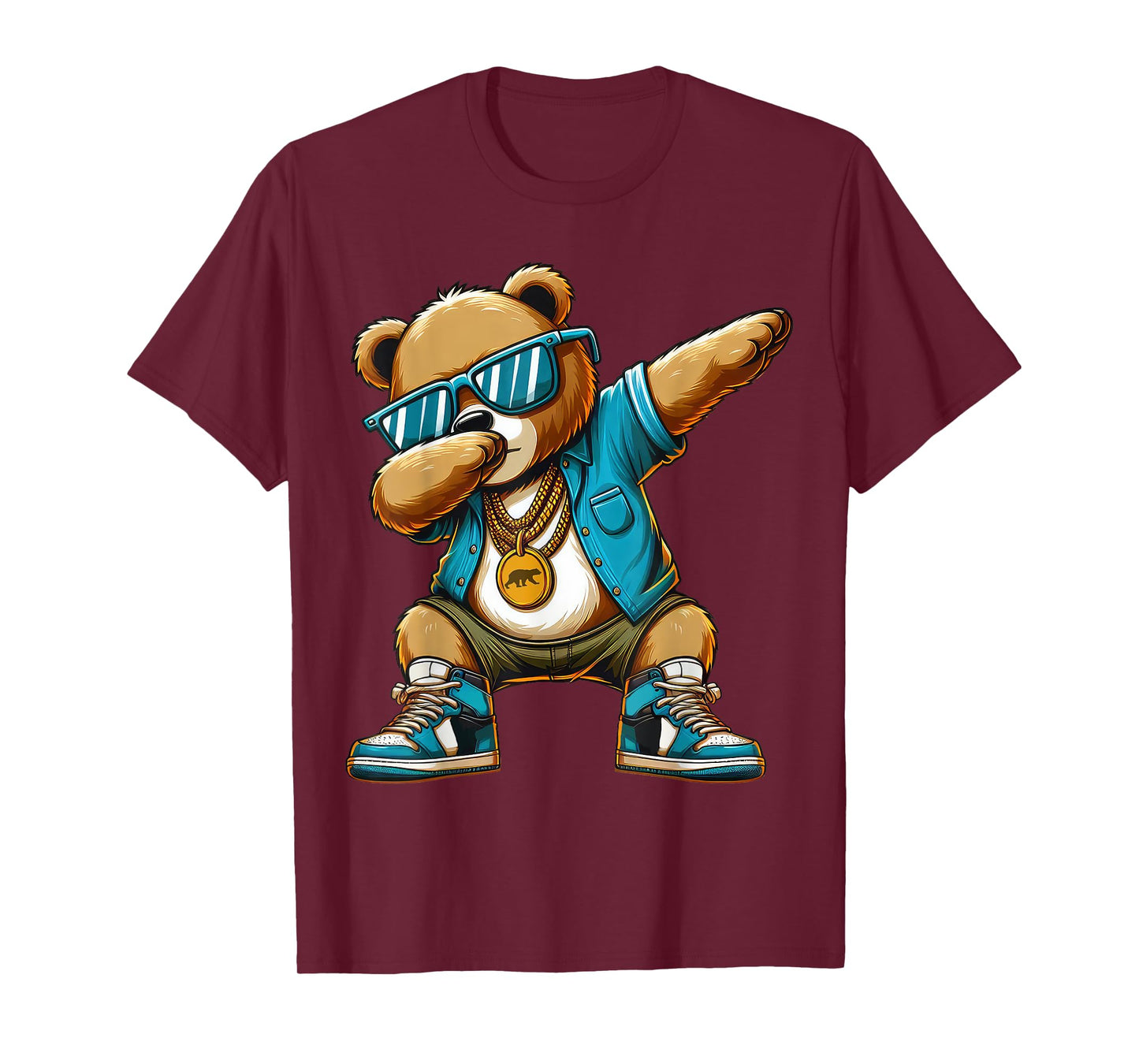 Dabbing Bear Funny Bear Dab Dance Boys Girls Kids T-Shirt