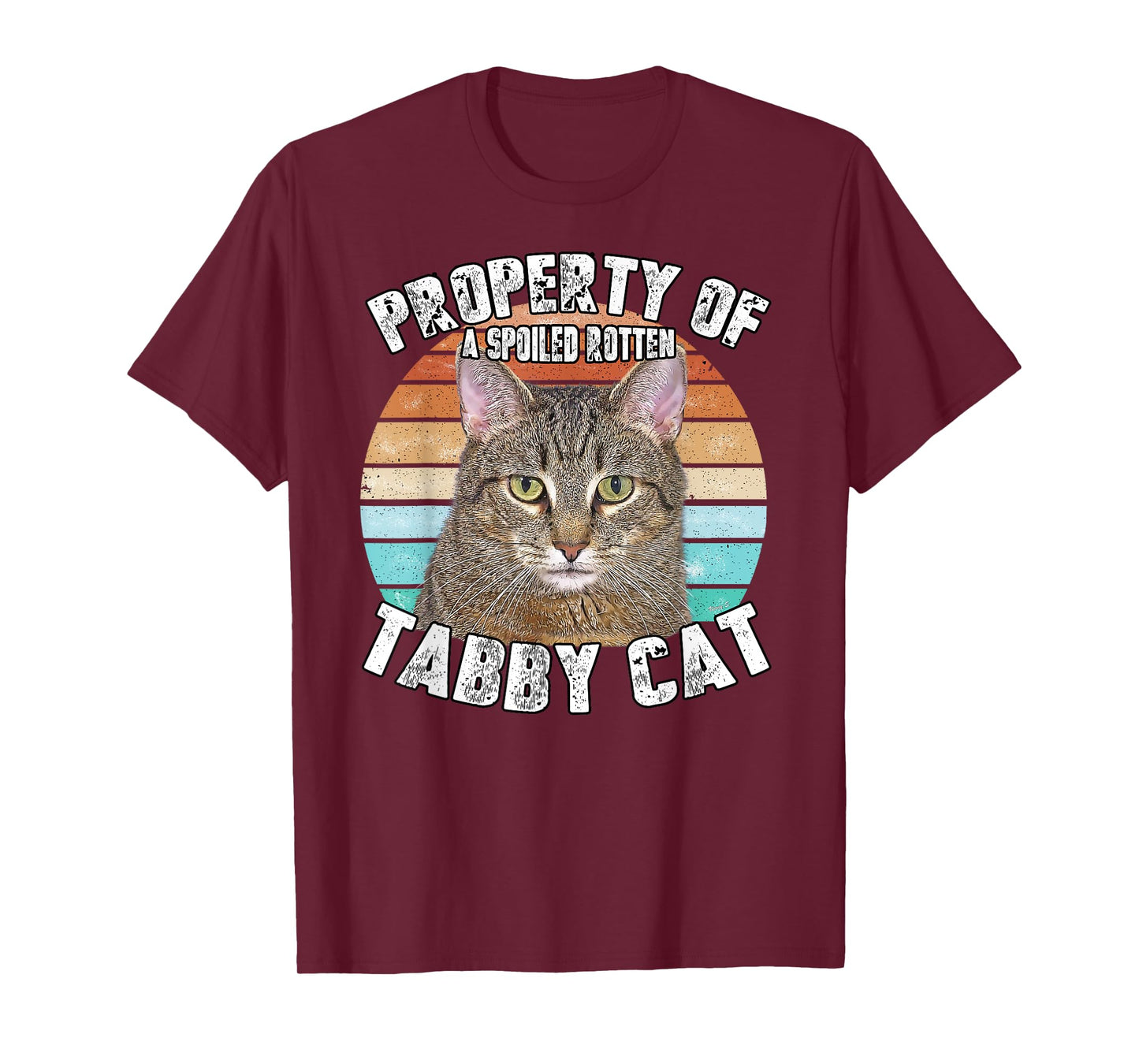 Cat Tabby Lover Vintage Eighties Style Cat Retro Gift T-Shirt for Men Women Girls Kids