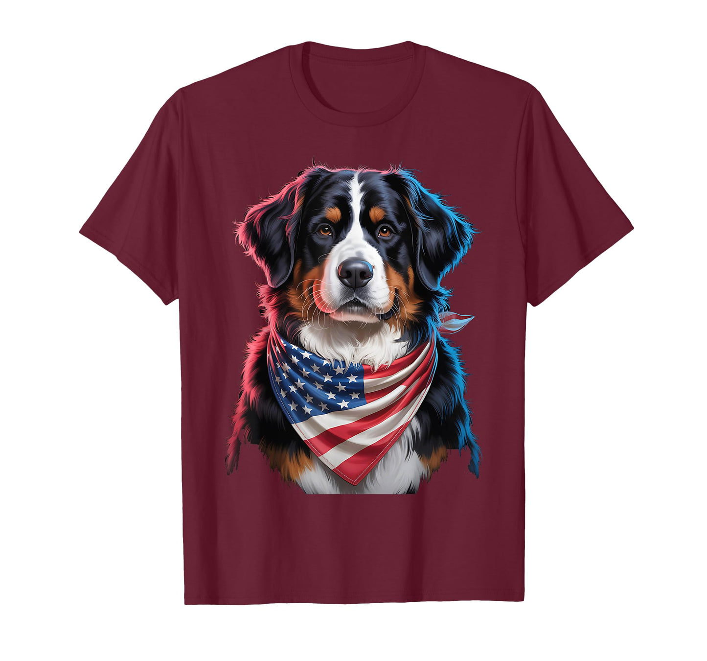 Bernese Mountain dogs usa american flag 4th of July Dog T-Shirt for Men Women Kids