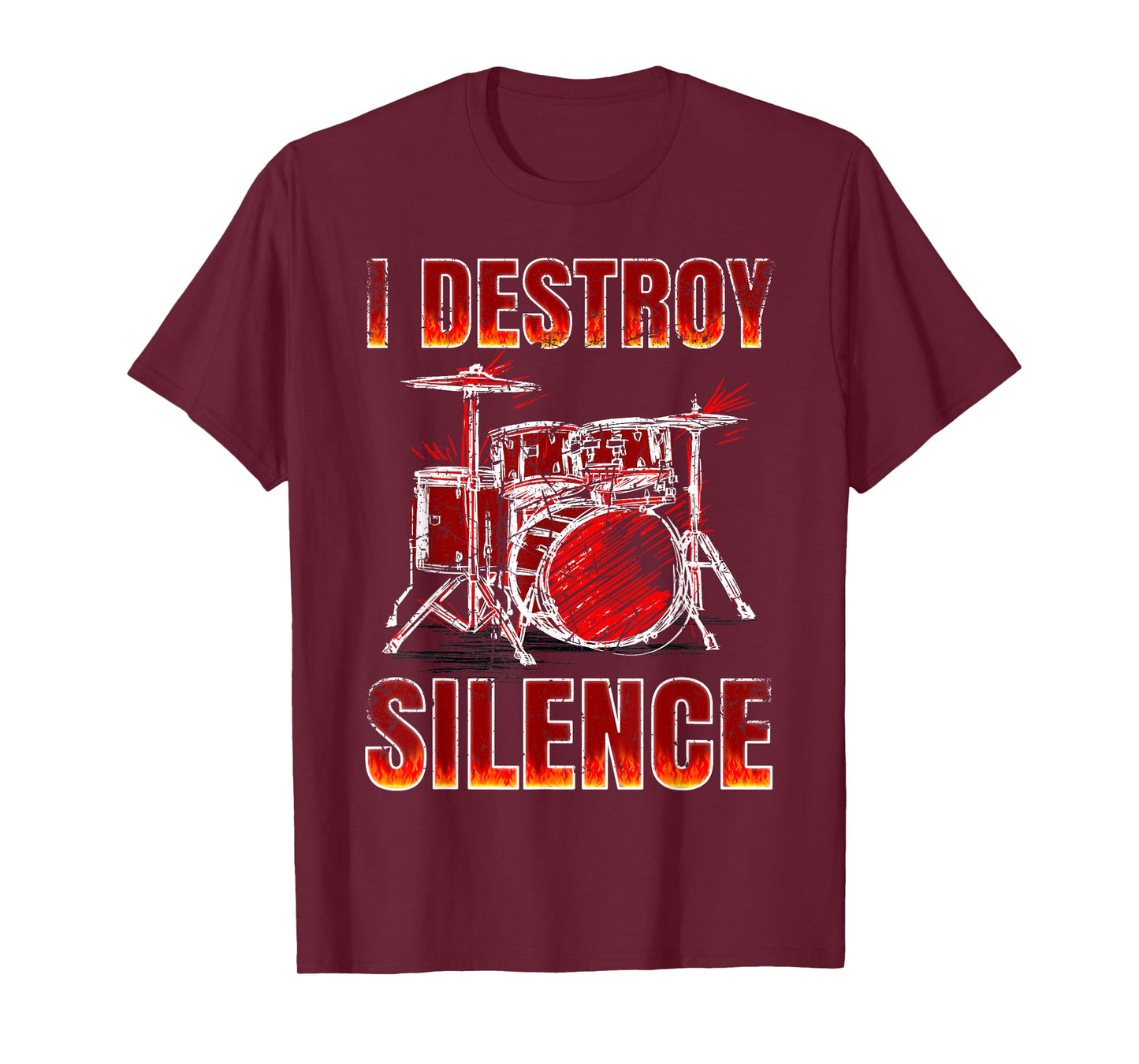 Drummer. Percussion. I destroy silence. T-Shirt
