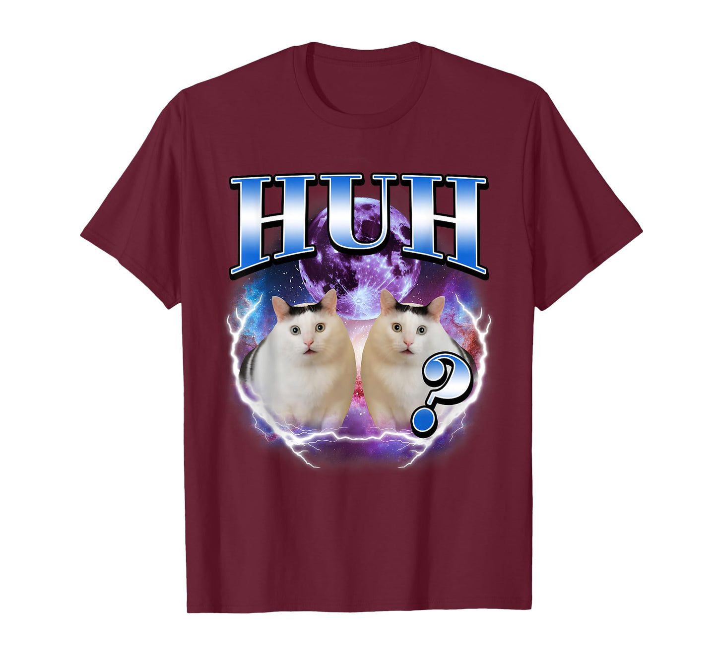 Huh Cat Chonky Funny Meme Graphic for Cat Lovers T-Shirt