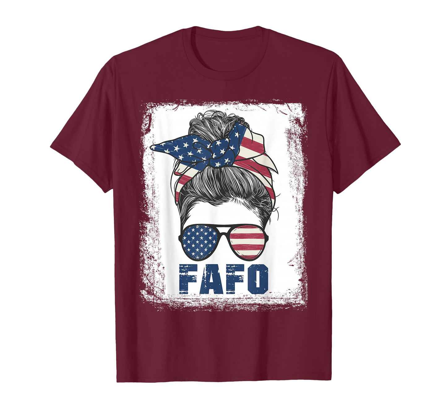 FAFO Shirt American Messy Bun Rosie FAFO T-Shirt