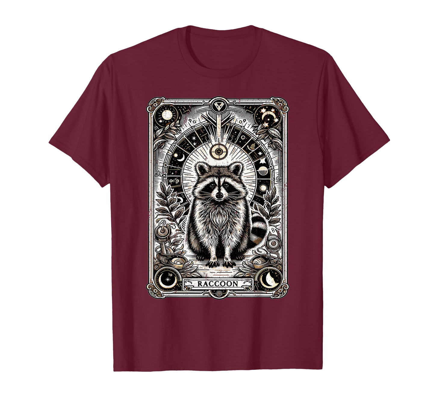 Raccoon Tarot Card Racoon Mystic Occult Raccoon T-Shirt