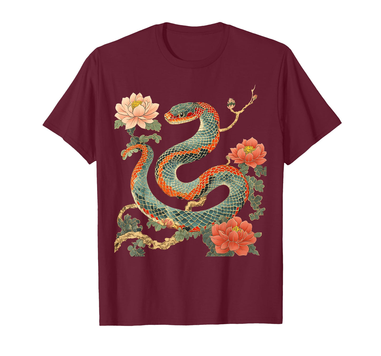 Year of The Snake 2025 Cool Snake Graphic Art Mens Womens T-Shirt