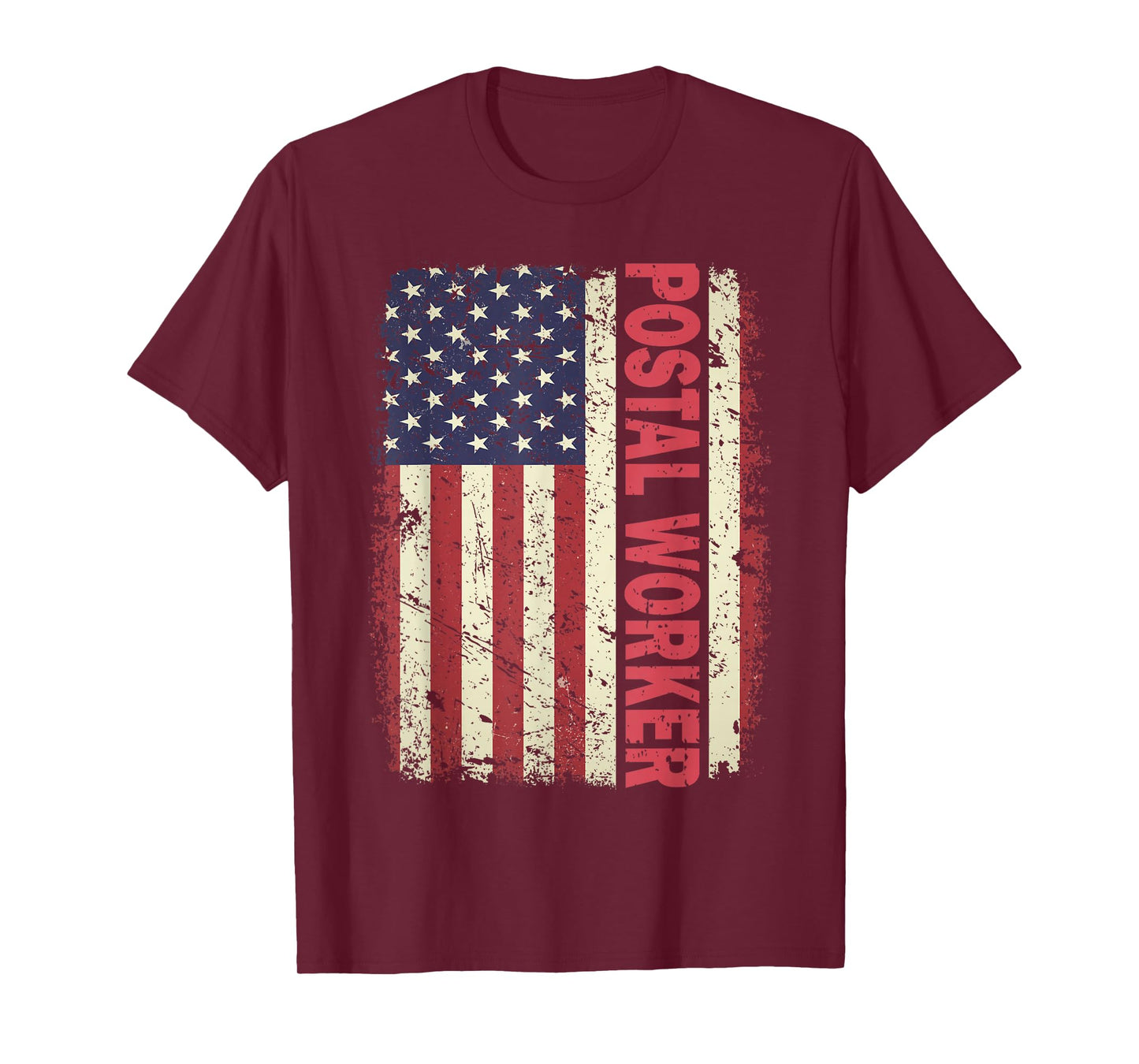 Patriotic Postal Worker Vintage USA American Flag US Postal T-Shirt