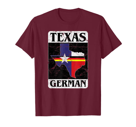 Texas German Flag Homecoming Design T-Shirt