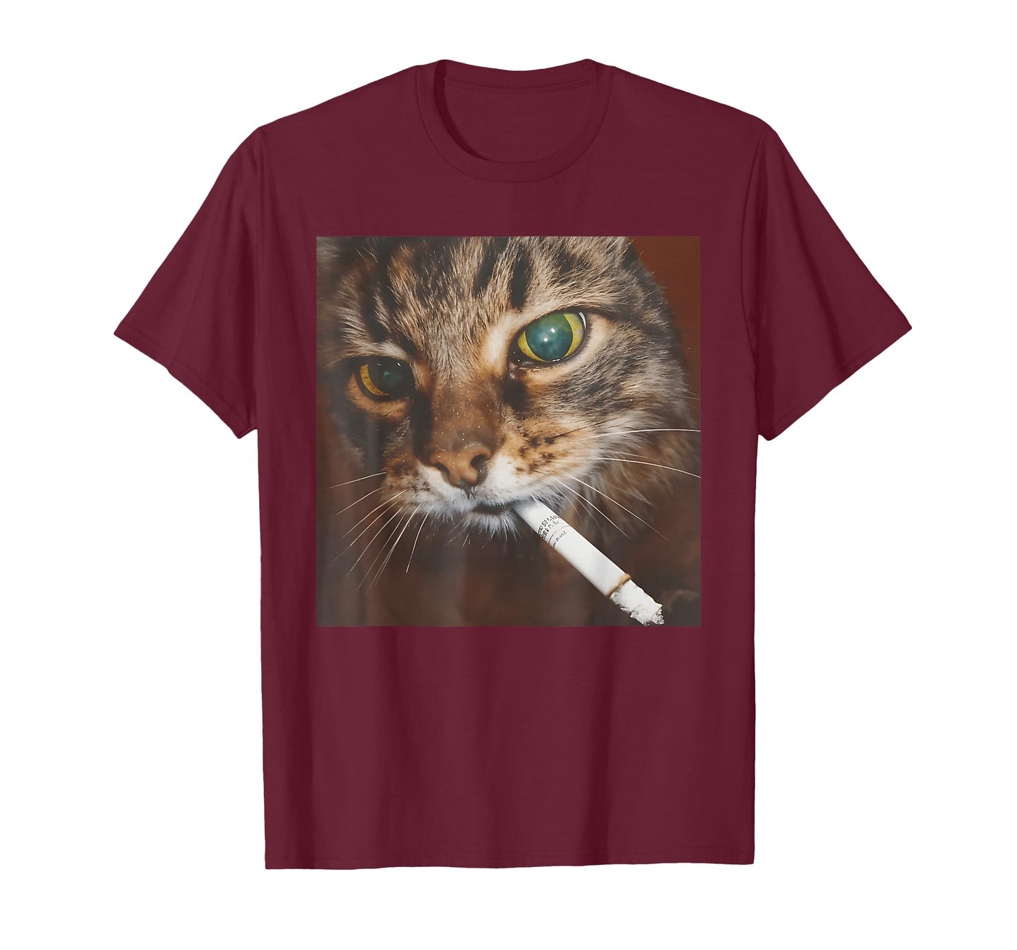 Funny Smoking Cat, Cigarette Kitty Gen Z Meme, Cat Lover T-Shirt