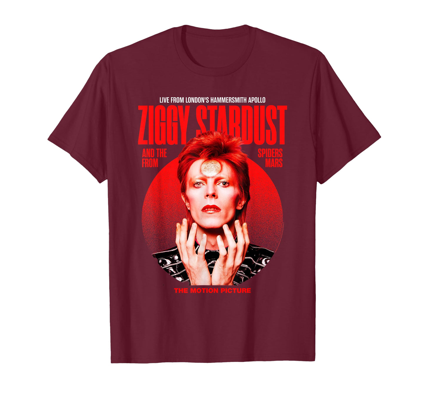 David Bowie Ziggy Stardust Motion Picture Color Sukita Photo T-Shirt