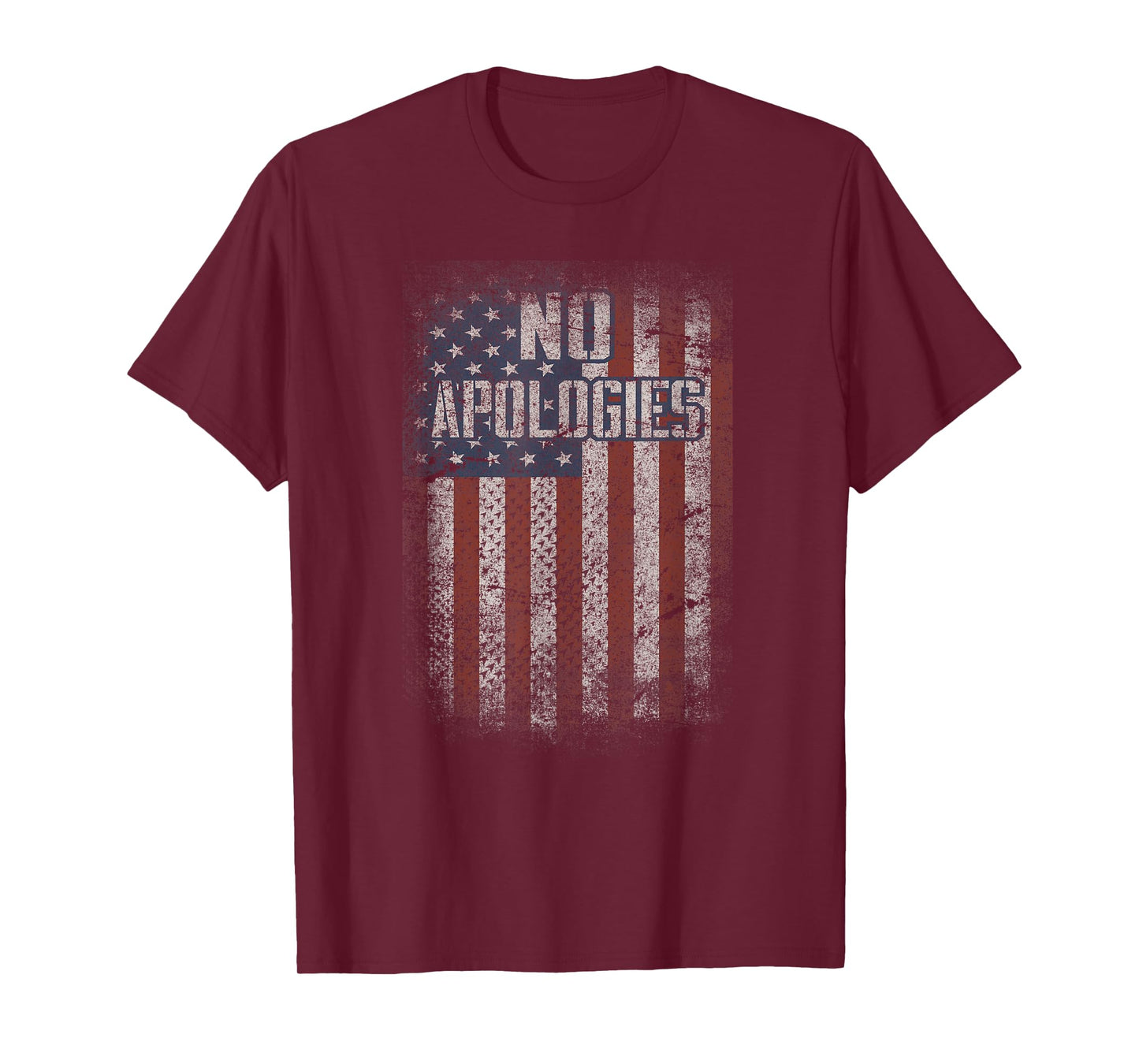4th of July American Flag No Apologies Patriotic Shirt T-Shirt