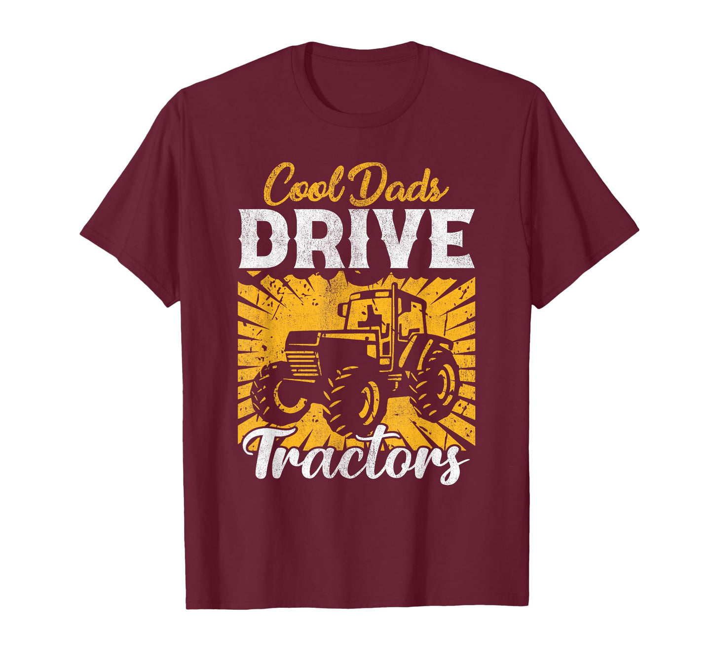 Cool Dads Drive Tractors Farmer Dad Funny Dad Farming T-Shirt, Small, Black