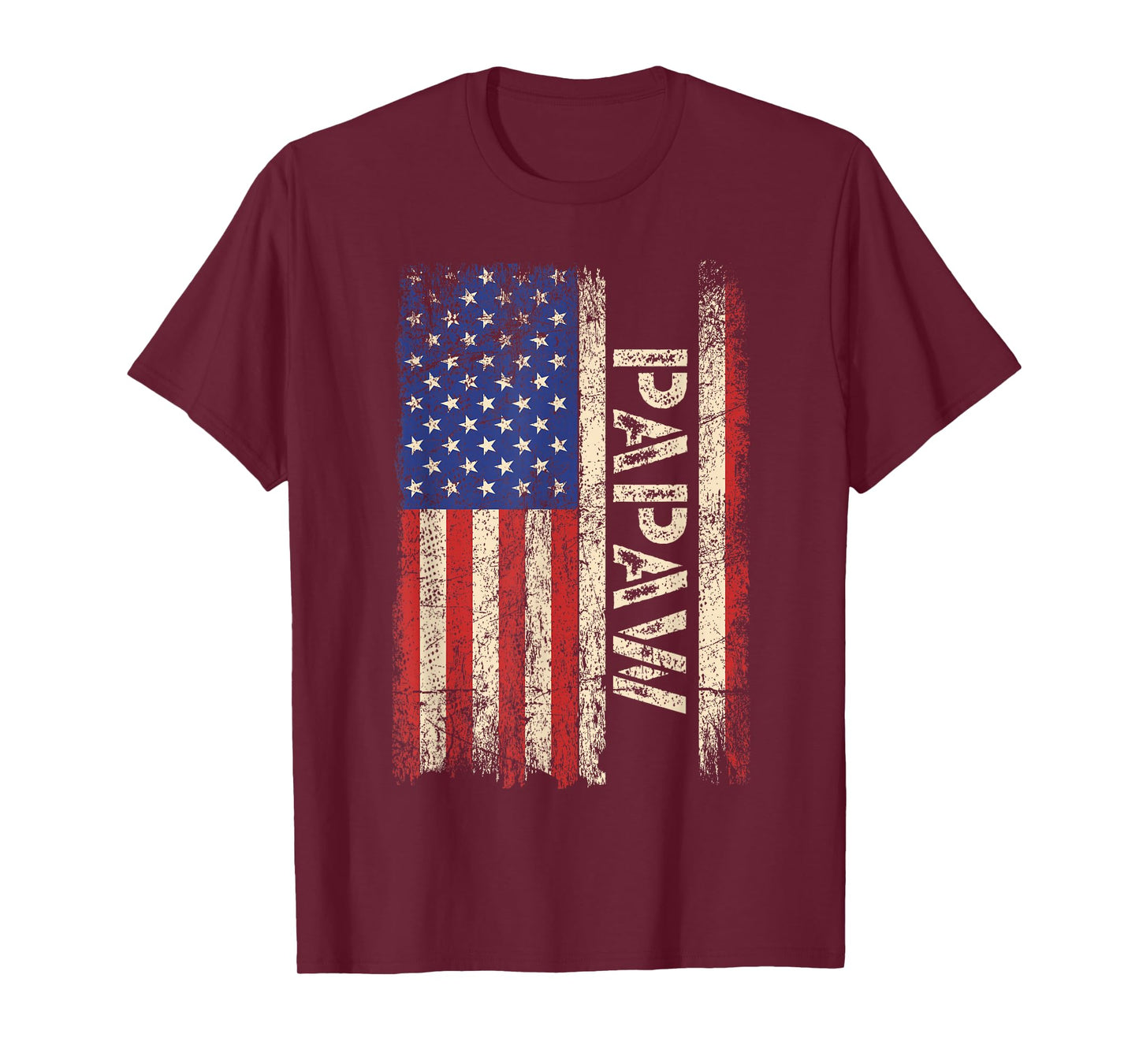 Papaw Grandpa US American Flag Shirt Grandfather Day Men T-Shirt