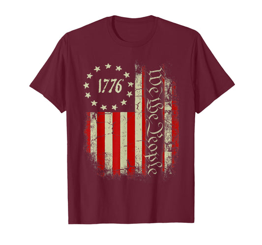 USA US Flag Patriotic 4th of July America T-Shirt