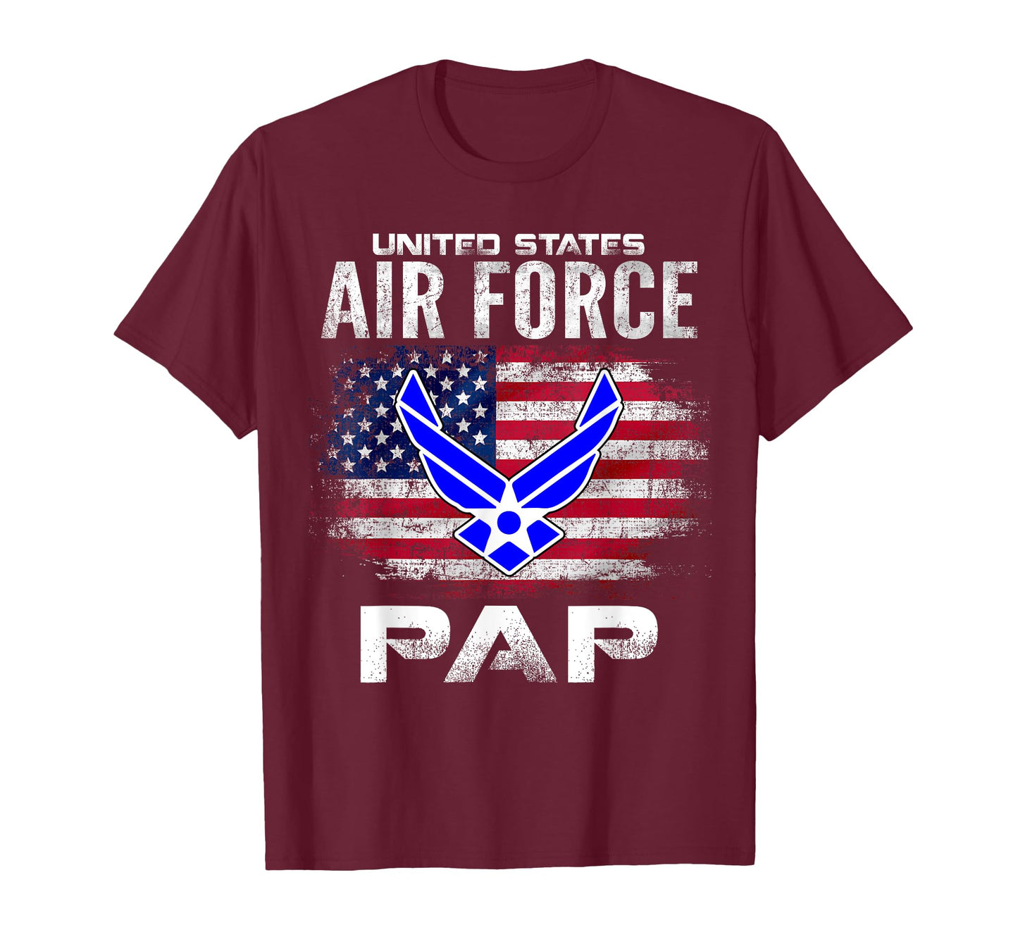 United States Flag American Air Force Pap Veteran Day T-Shirt
